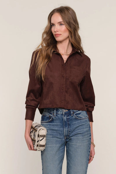 sueded shirt