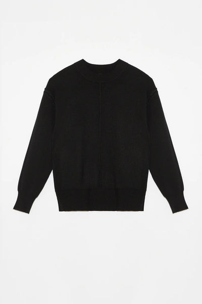 center seam sweater