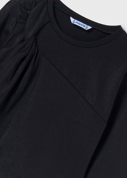 girls knot shimmer tee