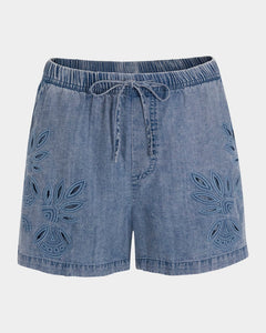tencel embroidered short