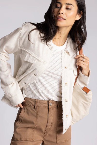 tencel fray jacket