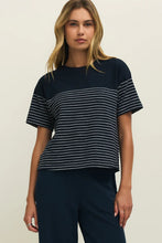 Load image into Gallery viewer, textured knit striped short sleeve top
