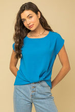 Load image into Gallery viewer, knot hem sleeveless blouse
