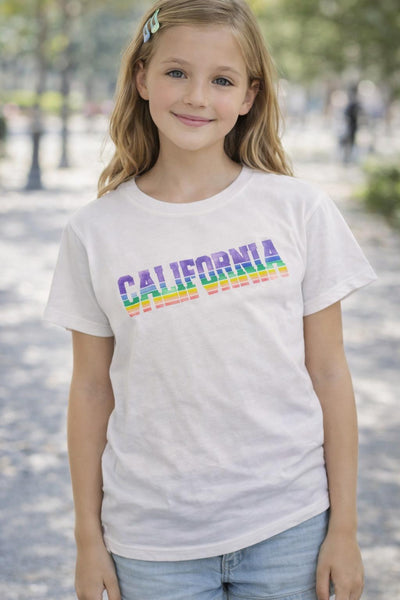 girls california gradient tee