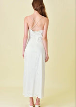 Load image into Gallery viewer, pearl strap cowl slip dress
