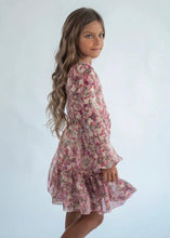 Load image into Gallery viewer, girls floral smocked long sleeve dress
