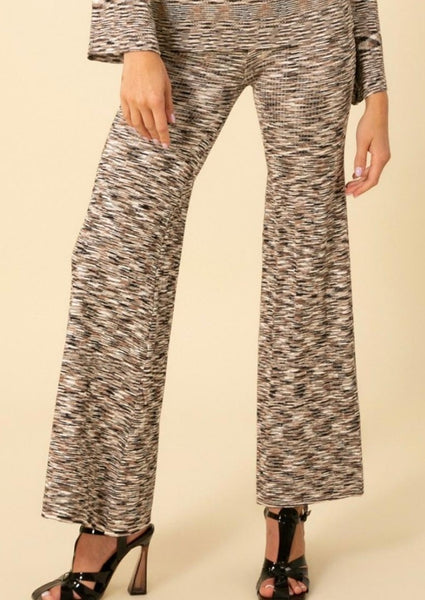 knit space dye pants