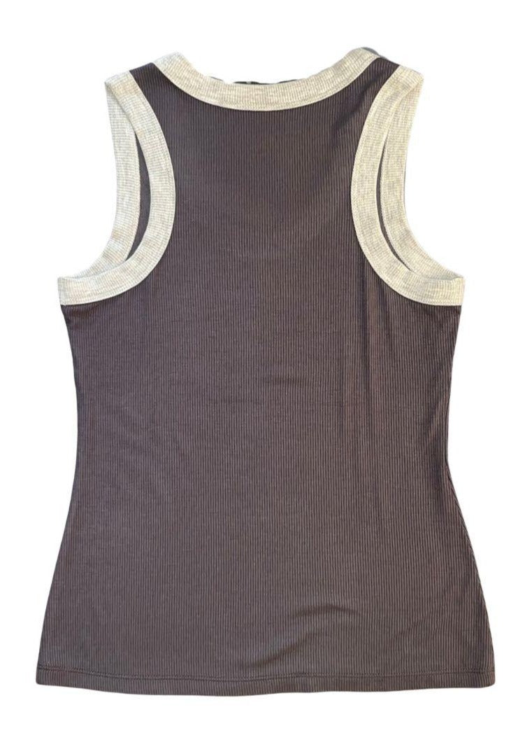 contrast rib tank – Ginger N' Cream™