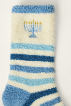 Load image into Gallery viewer, cozy socks menorah
