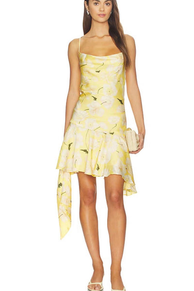 solfloral short cascade dress