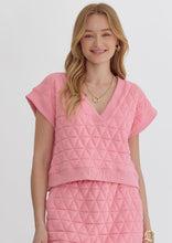 Load image into Gallery viewer, quilted v neck top
