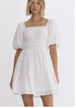 Load image into Gallery viewer, puff sleeve poplin dress
