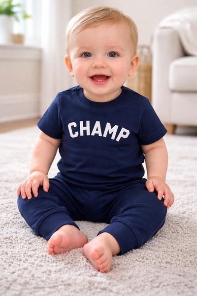 baby champ tee + pant set