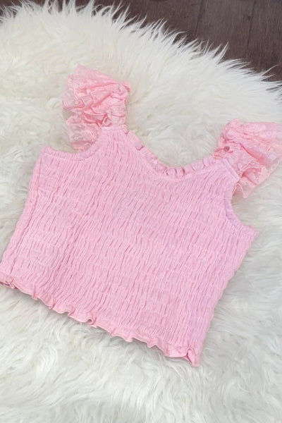 tween smock flutter top
