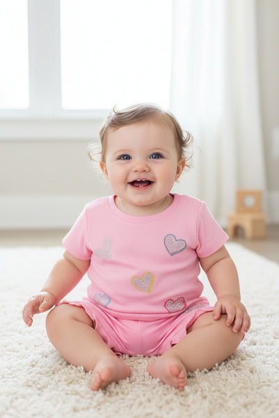 infant hearts sleeve tee