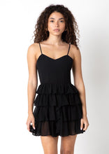 Load image into Gallery viewer, corset bodice ruffle tier dress
