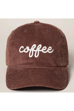 Load image into Gallery viewer, coffee corduroy cap
