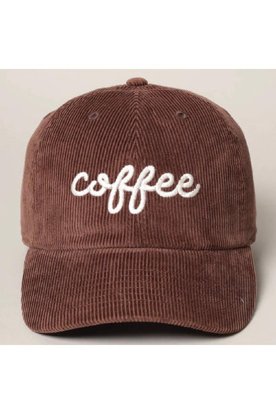 coffee corduroy cap