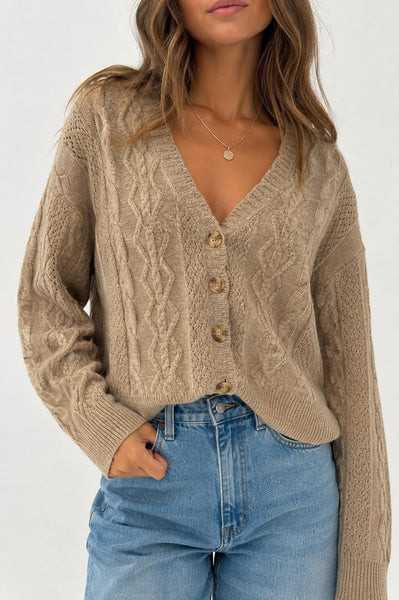 multi cable cardigan