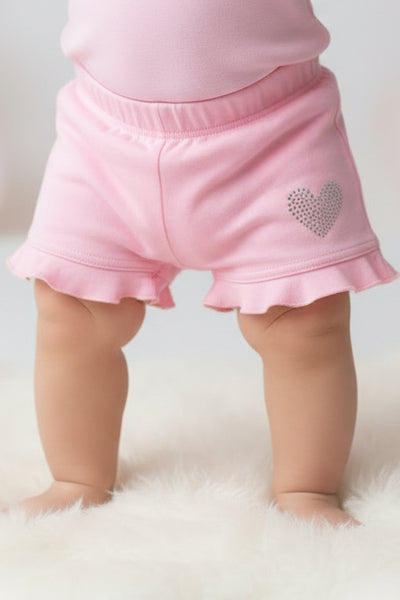 infant hearts ruffle short