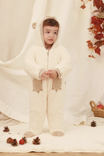 Load image into Gallery viewer, Baby Sherpa Hooded Deer Coverall

