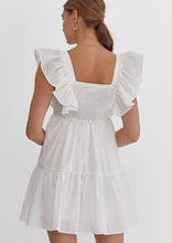 Load image into Gallery viewer, poplin ruffle sleeve dress
