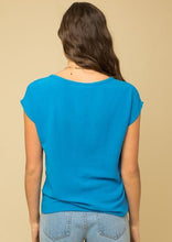 Load image into Gallery viewer, knot hem sleeveless blouse

