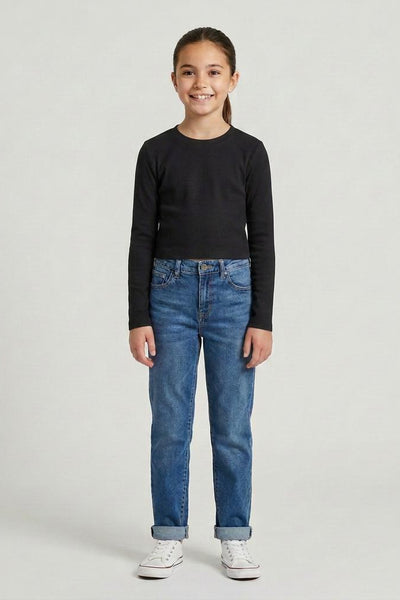 Kids Long Sleeve Rib Tee