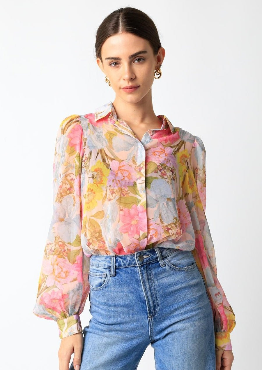 floral button down shirt