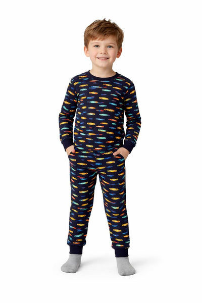 kids 2pc pj race cars