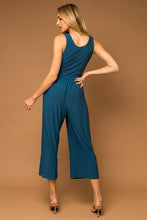 Load image into Gallery viewer, surplice crop tank jumpsuit
