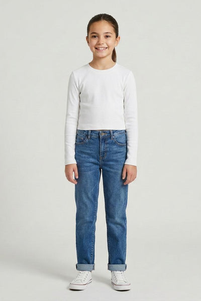 Kids Long Sleeve Rib Tee