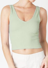 Load image into Gallery viewer, reversible rib crop top
