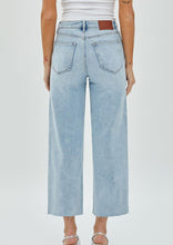 Load image into Gallery viewer, crop cut hem wide jean
