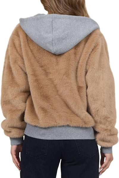 Faux Fur + Fleece Combo Jacket
