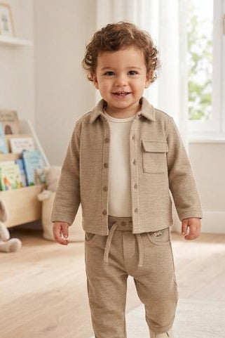 mini boy knit shacket