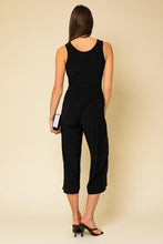 Load image into Gallery viewer, surplice crop tank jumpsuit
