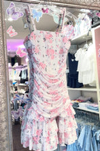 Load image into Gallery viewer, girls mesh ruched roses dress
