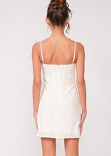 Load image into Gallery viewer, strapless bustier eyelet dress
