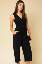 Load image into Gallery viewer, surplice crop tank jumpsuit
