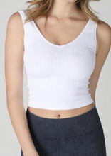 Load image into Gallery viewer, v-neck rib crop top
