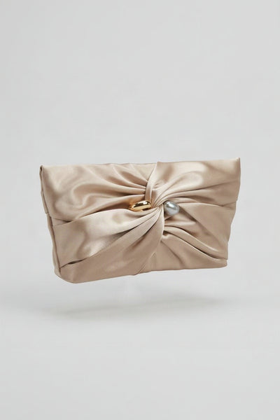 Satin Twist Clutch