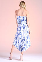 Load image into Gallery viewer, tie dye slant hem jumpsuit

