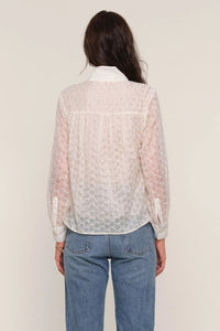 tie neck long sleeve blouse