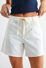 Load image into Gallery viewer, tie waist longer short
