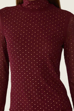 Load image into Gallery viewer, studded mock neck top
