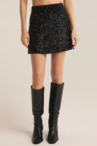 sequin mini skirt