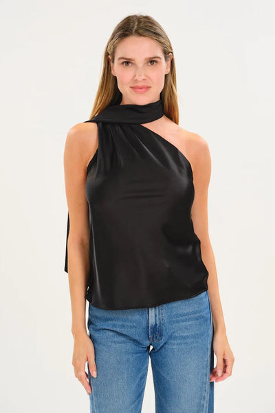 Asymmetrical Scarf Blouse