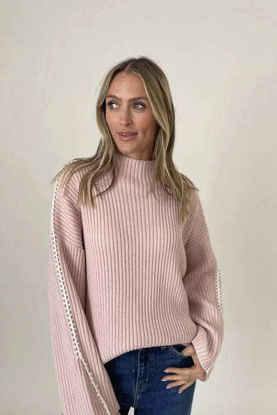 funnel neck sweater