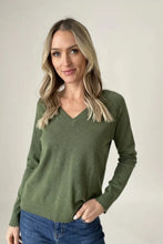 Load image into Gallery viewer, distressed v neck sweater
